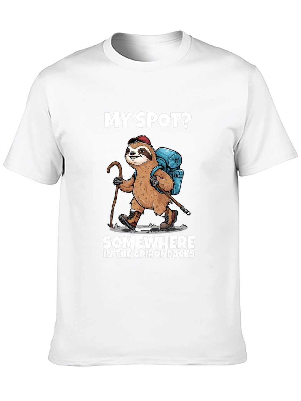 Sloth Hiker T-Shirt - Adirondacks Adventure