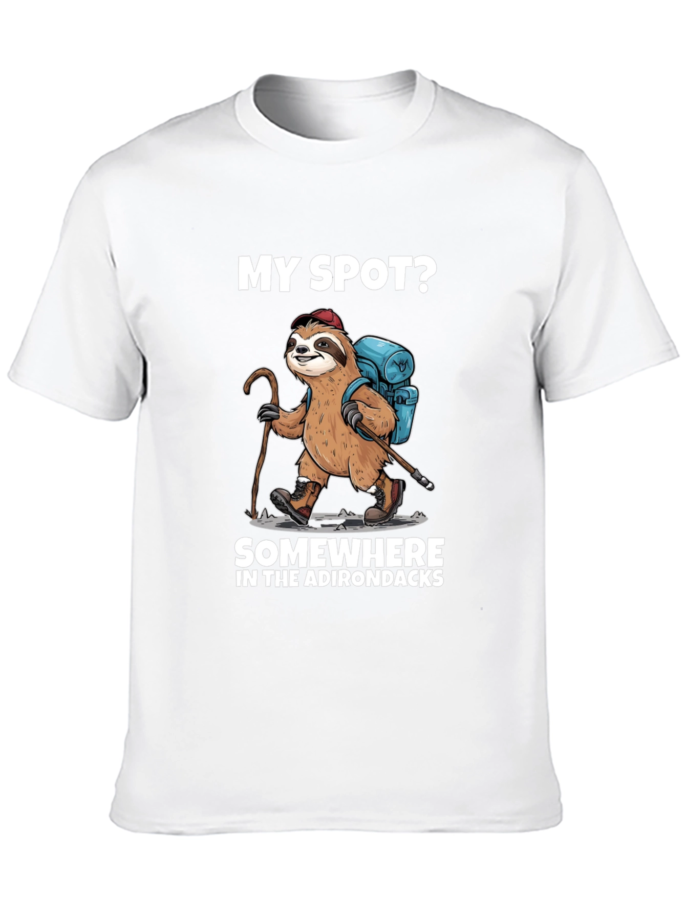 Sloth Hiker T-Shirt - Adirondacks Adventure