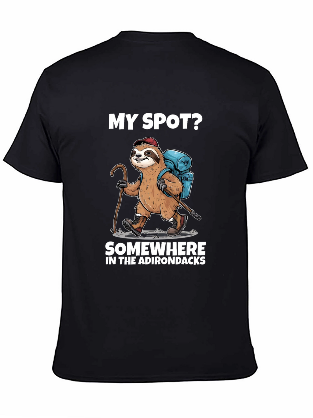 Sloth Hiker T-Shirt - Adirondacks Adventure