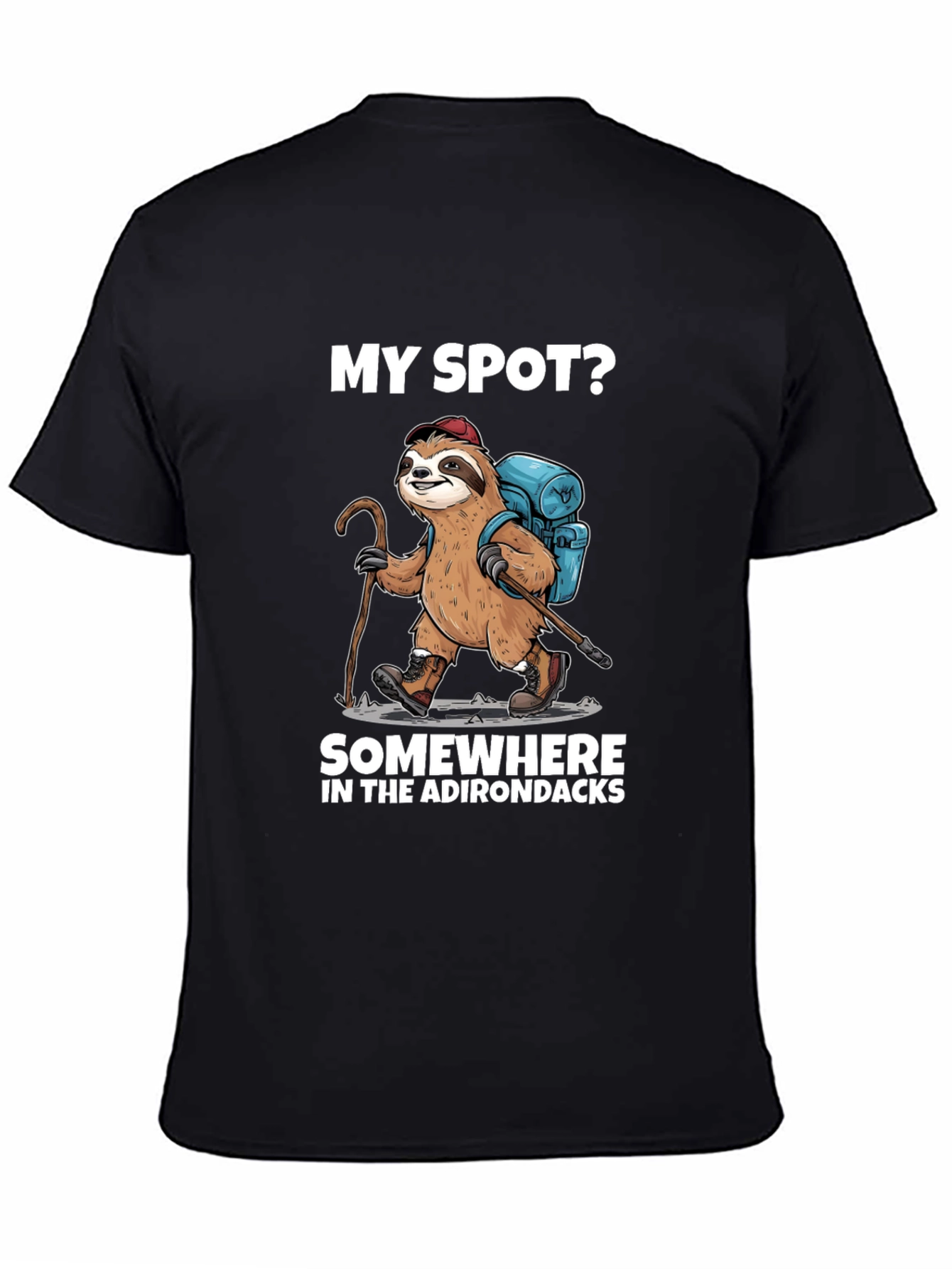 Sloth Hiker T-Shirt - Adirondacks Adventure