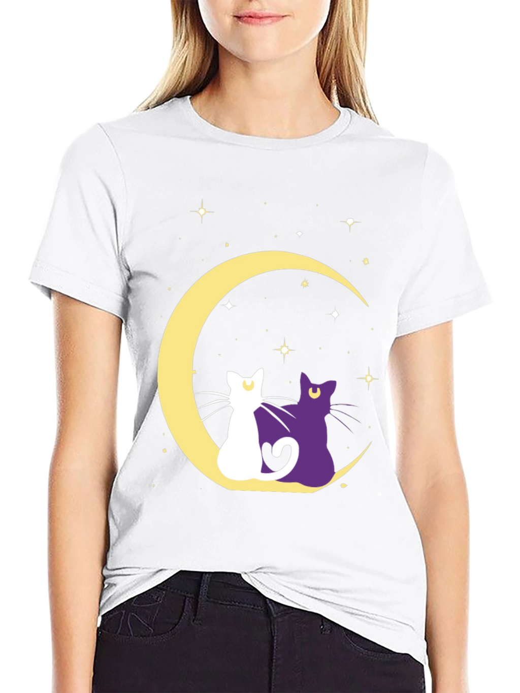 Moon Cats Graphic Tee