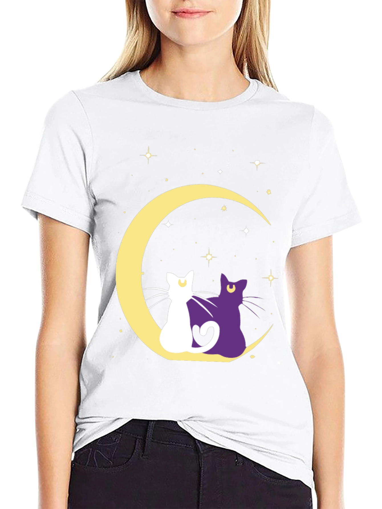 Moon Cats Graphic Tee