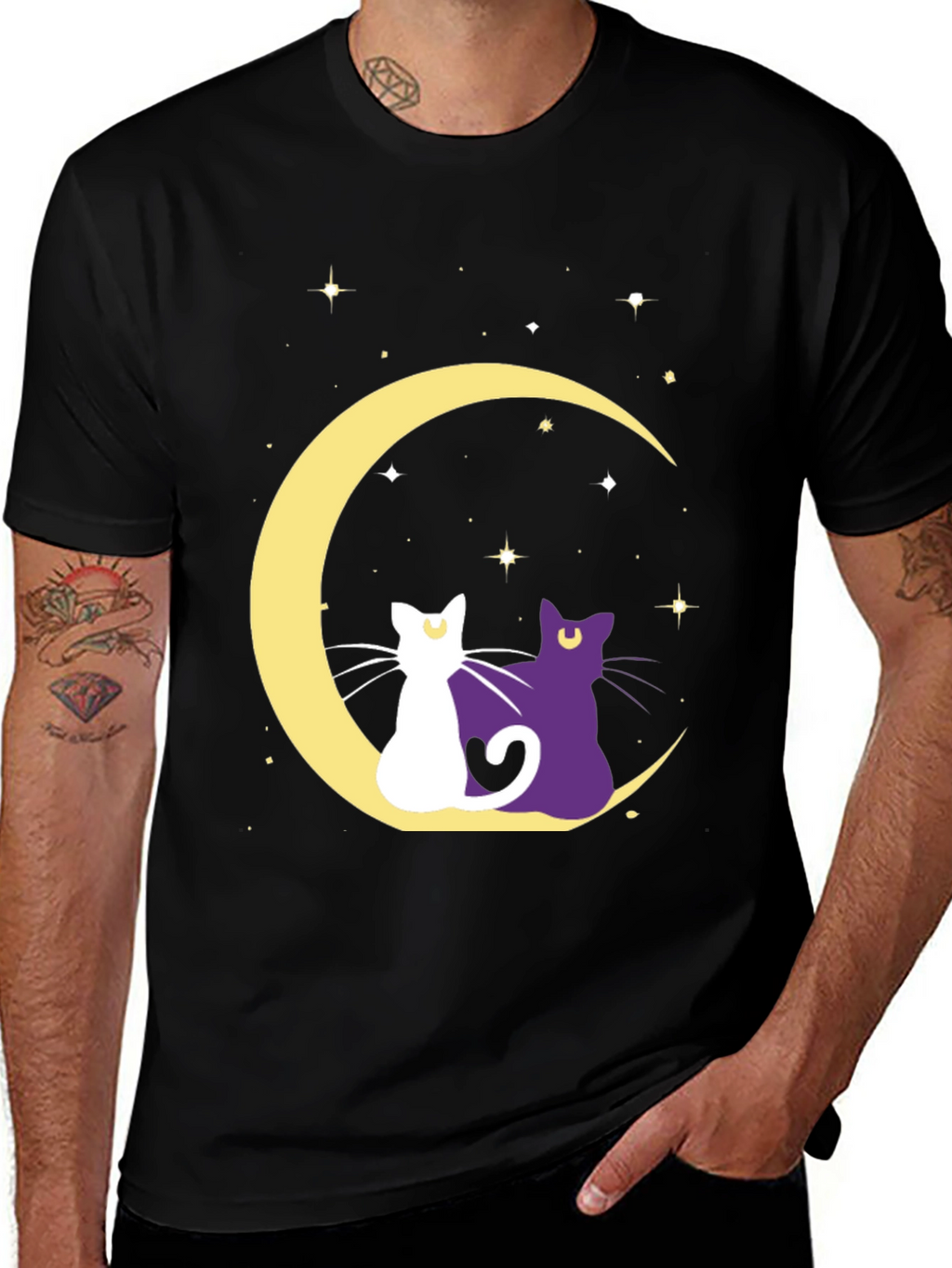 Moon Cats Graphic Tee