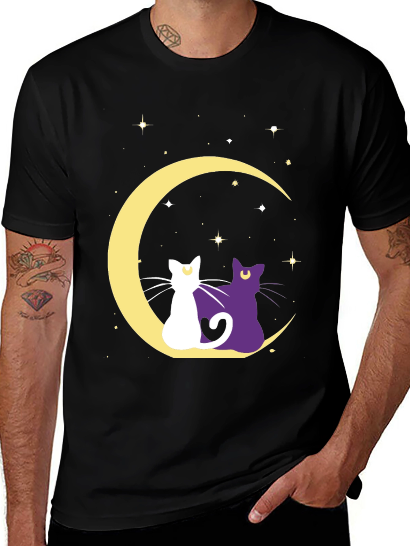 Moon Cats Graphic Tee