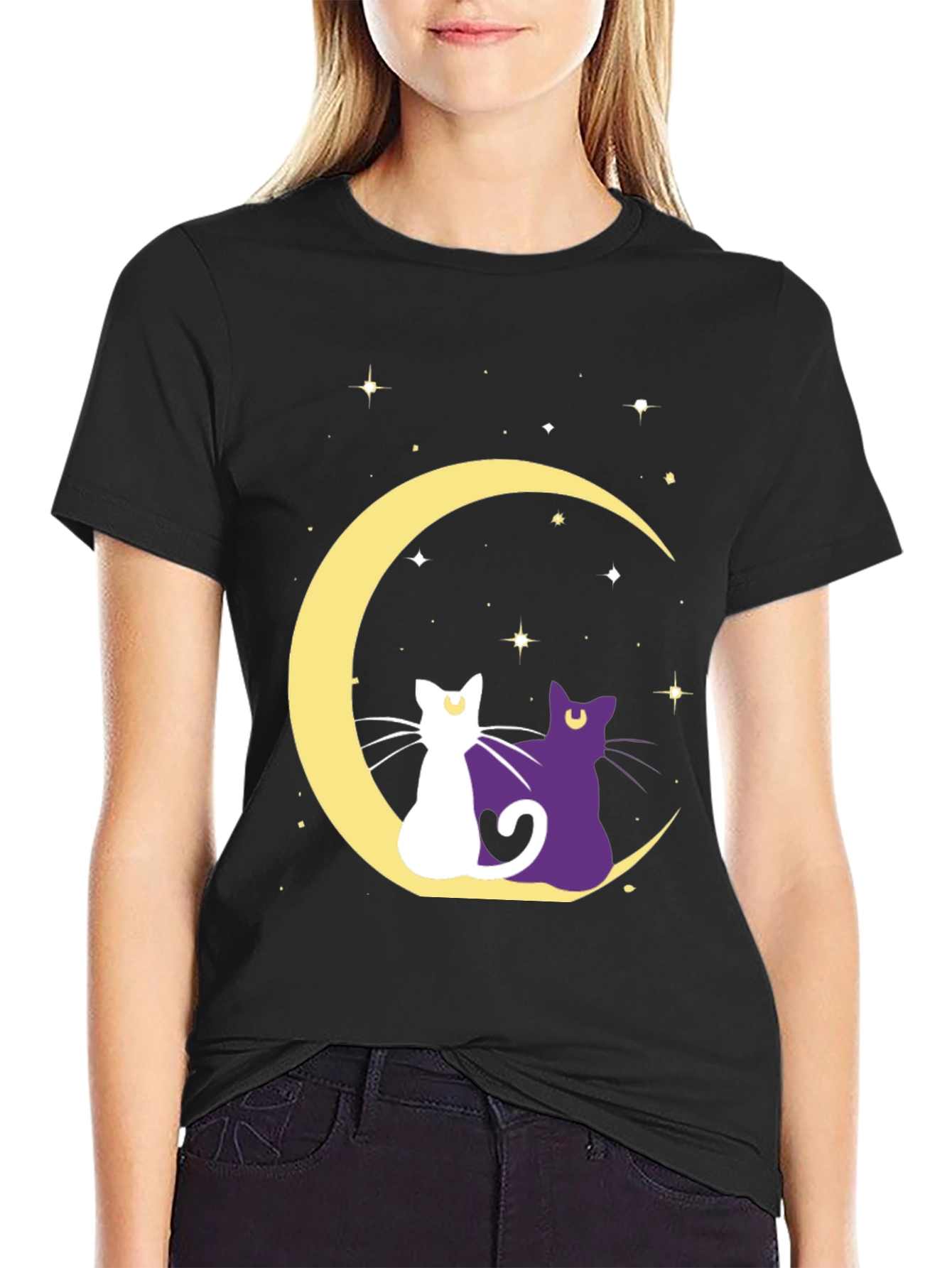 Moon Cats Graphic Tee