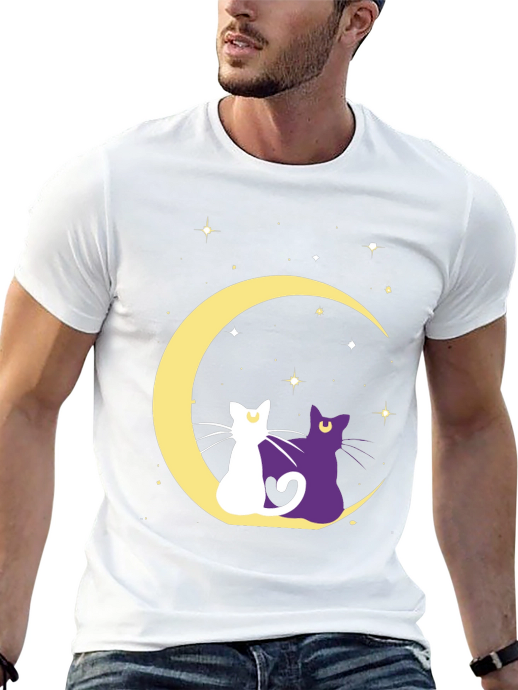 Moon Cats Graphic Tee