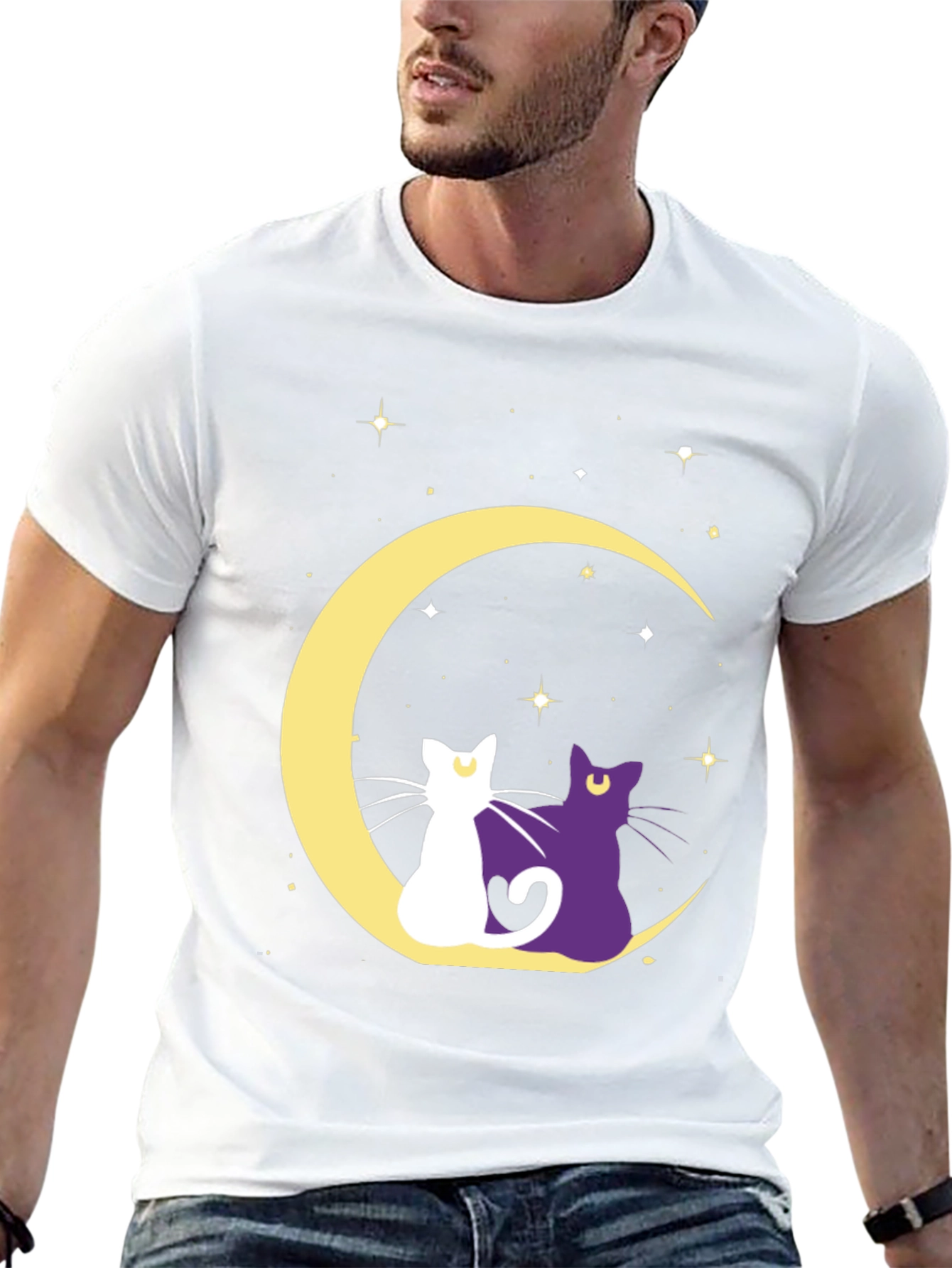 Moon Cats Graphic Tee
