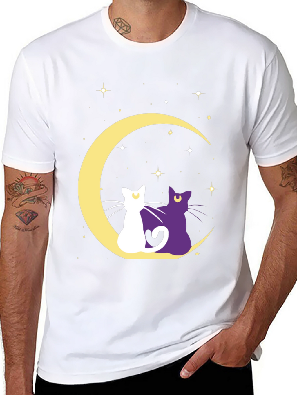 Moon Cats Graphic Tee