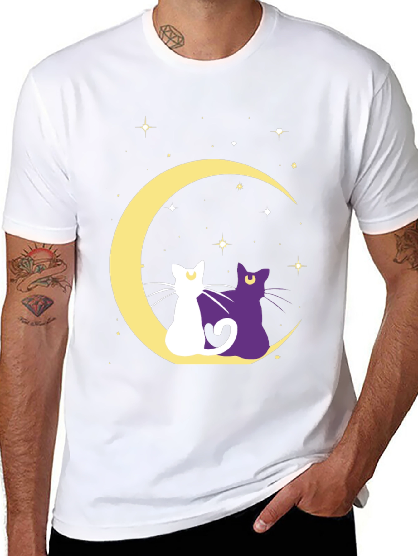 Moon Cats Graphic Tee
