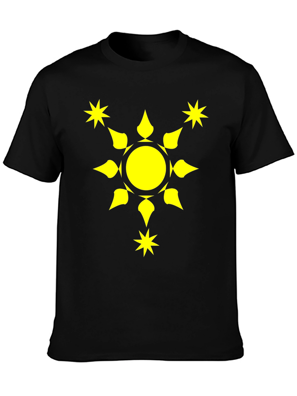 Sunburst Graphic Tee - Black Cotton Comfort Fit