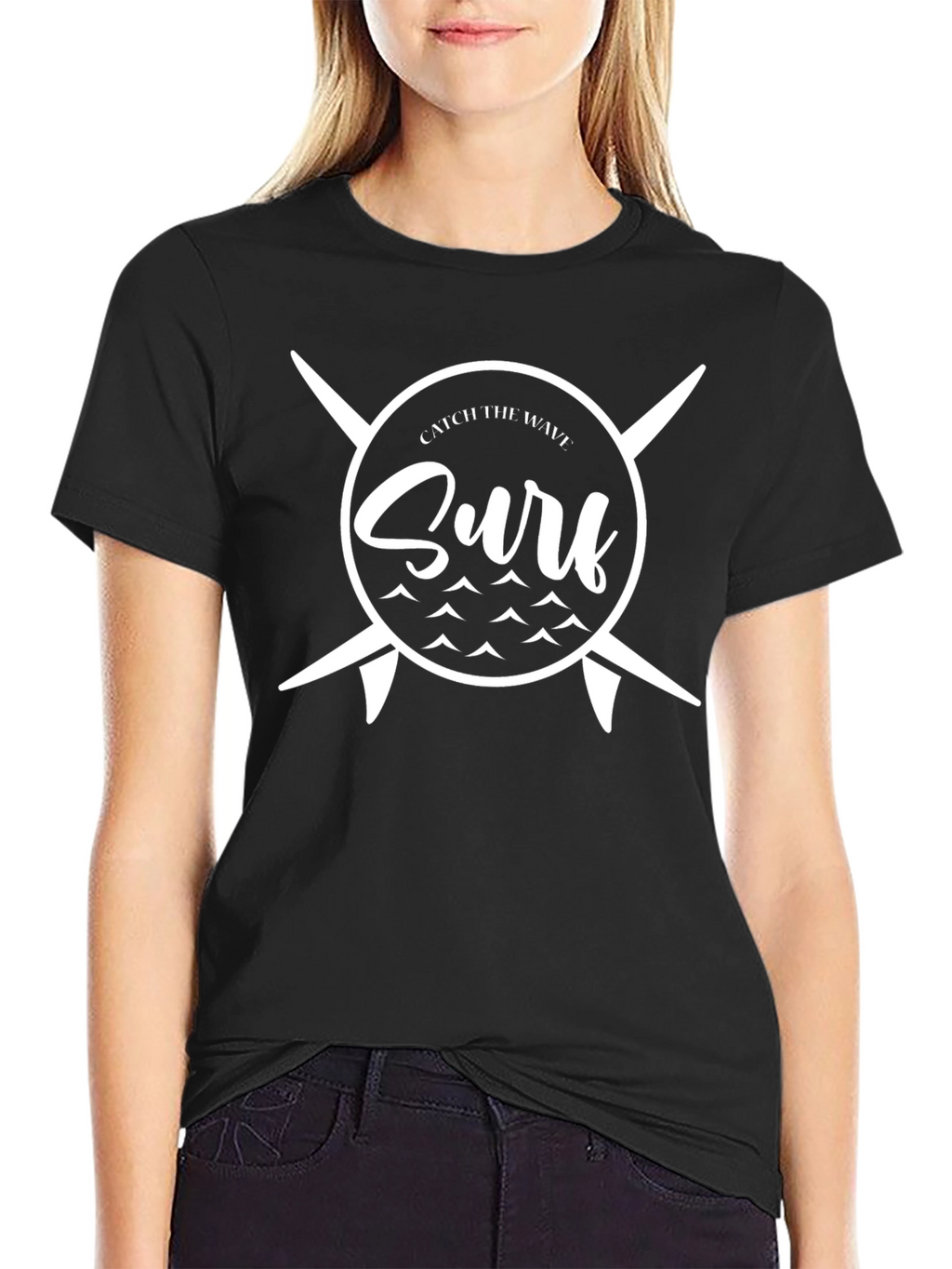 Catch the Wave Surf T-Shirt - Black