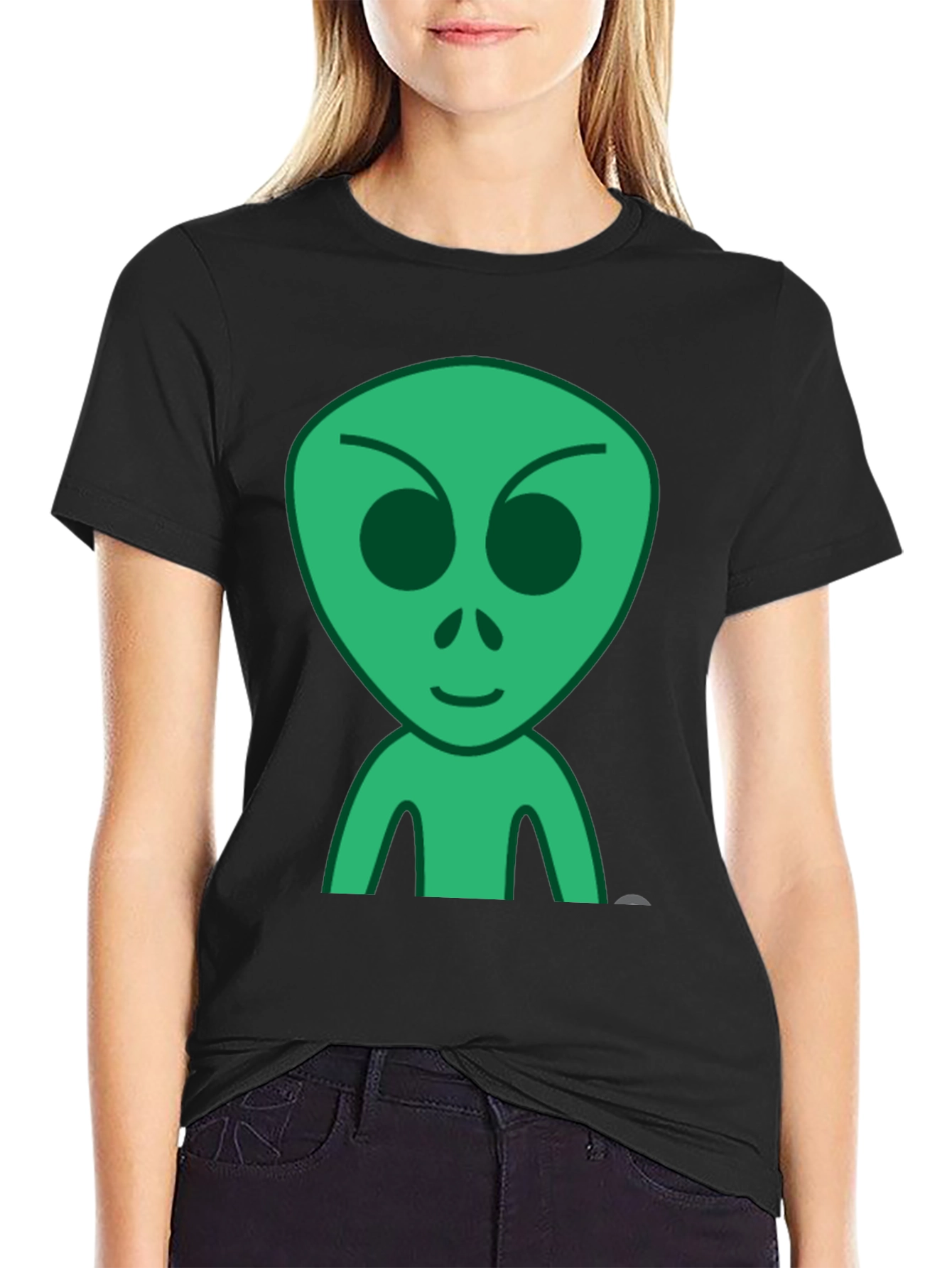 Alien Graphic Black T-Shirt
