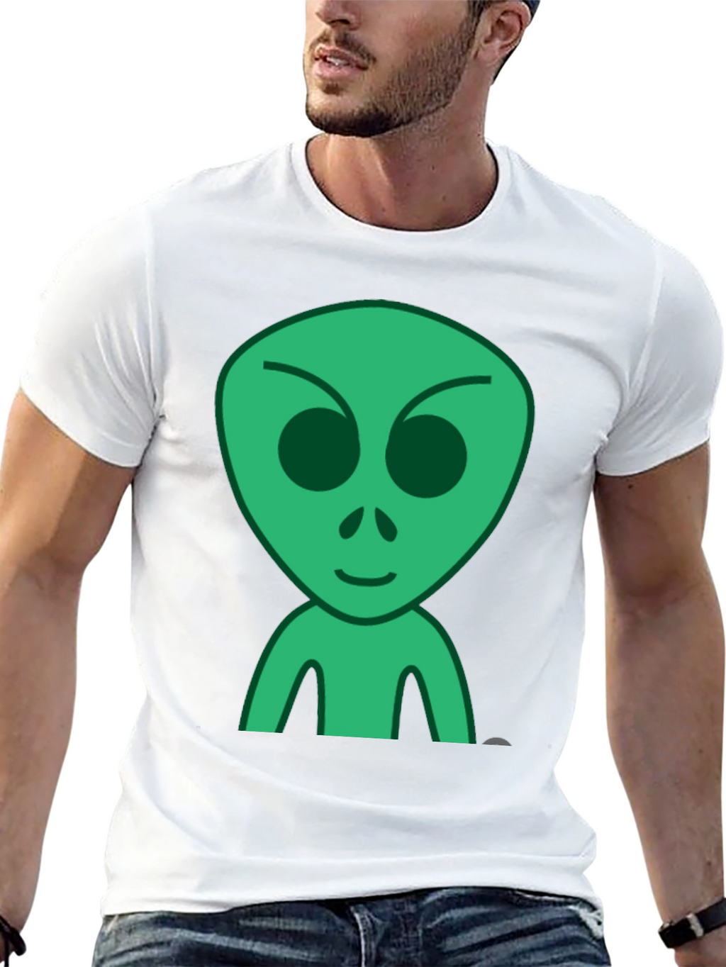 Alien Graphic Black T-Shirt