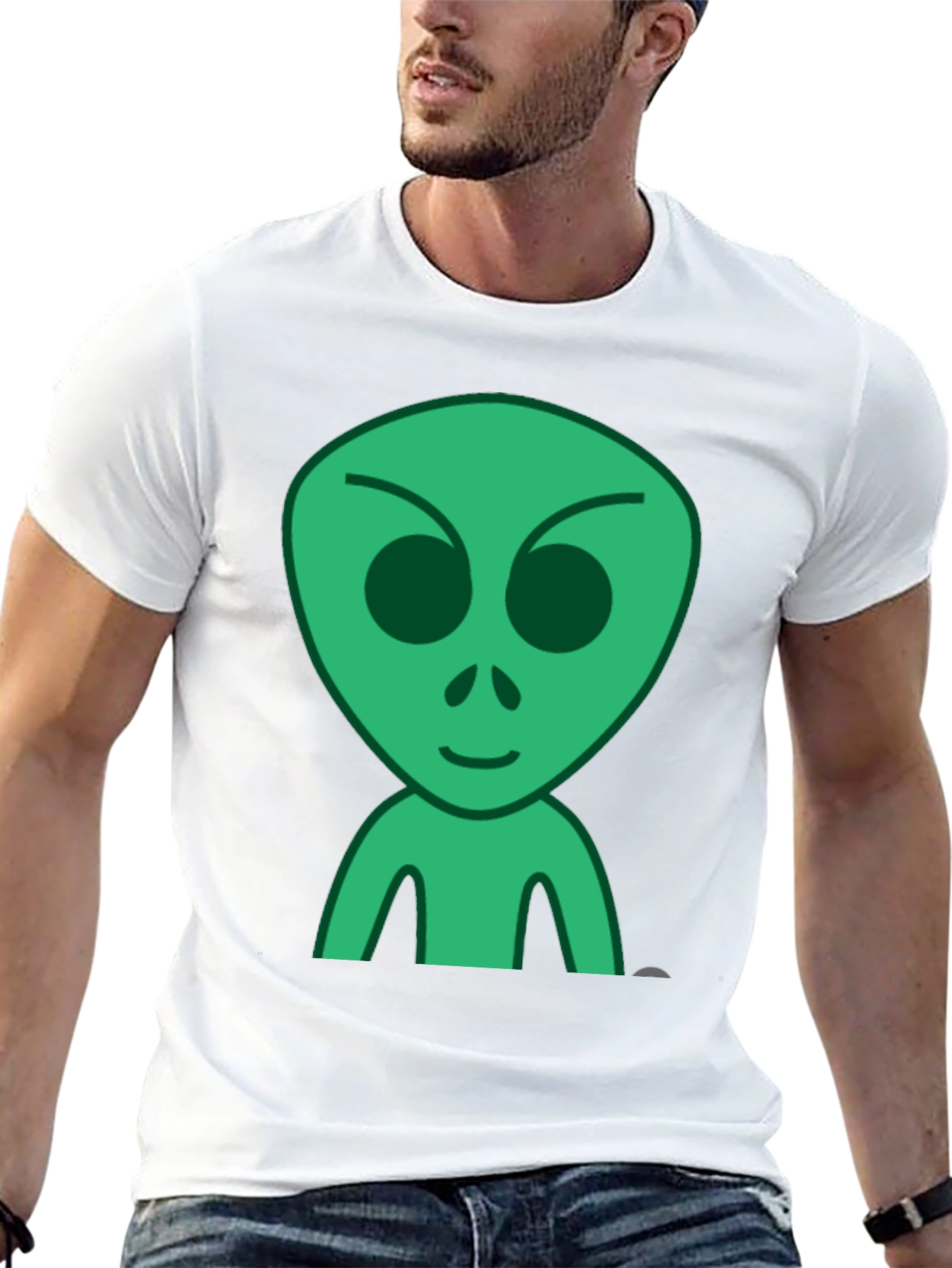 Alien Graphic Black T-Shirt