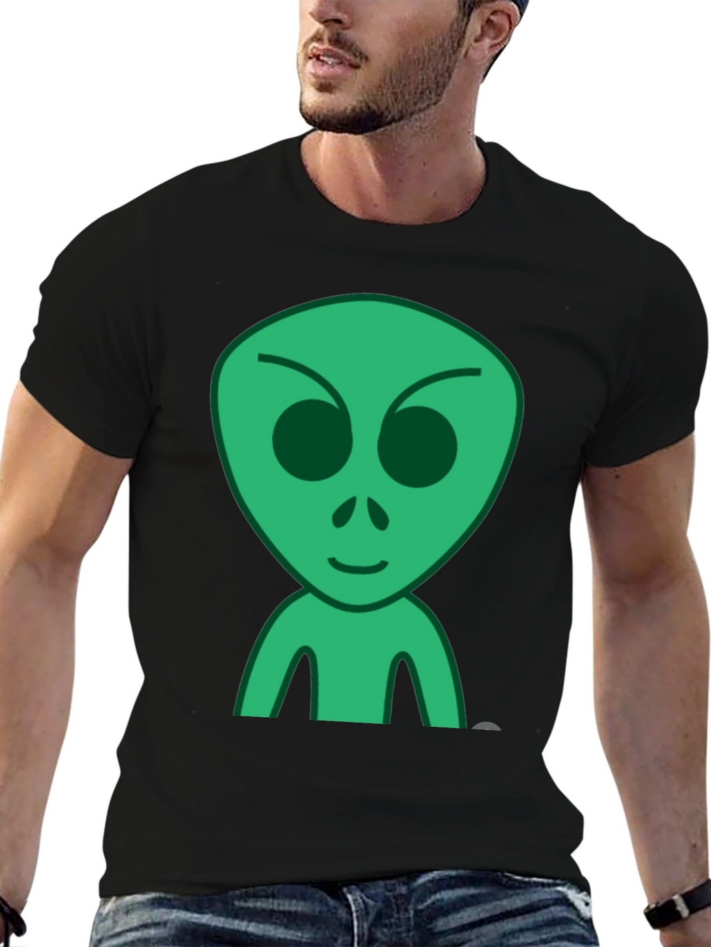 Alien Graphic Black T-Shirt