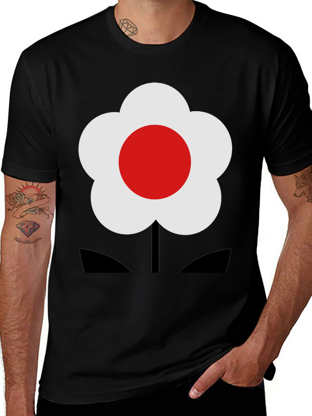 Modern Flower Graphic T-Shirt