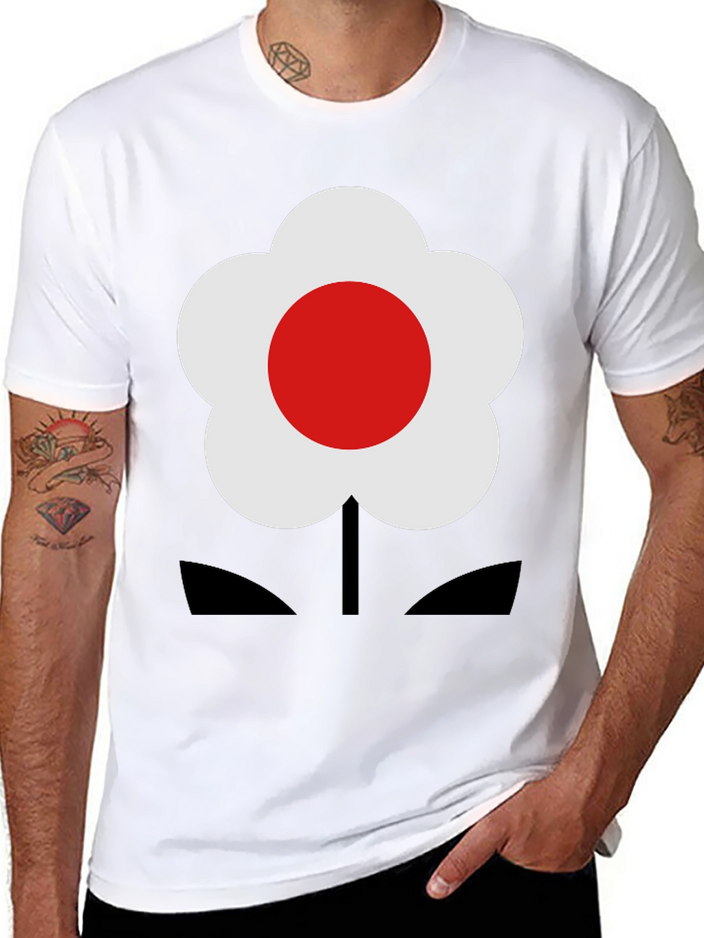 Modern Flower Graphic T-Shirt