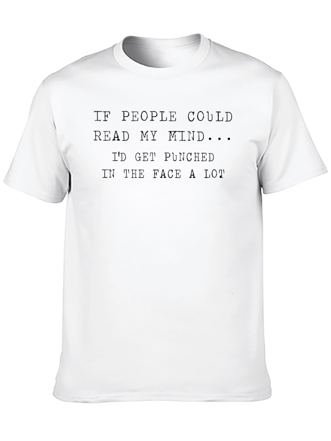 Humorous Read My Mind Black T-Shirt