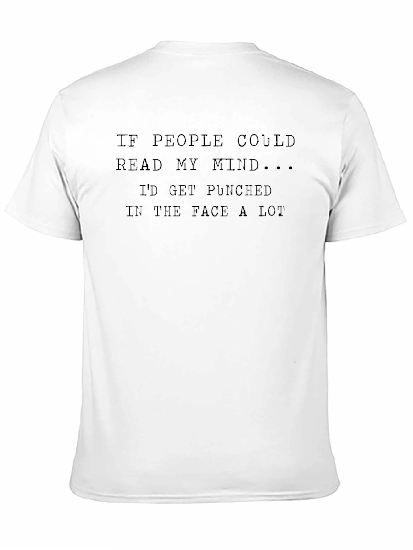 Humorous Read My Mind Black T-Shirt
