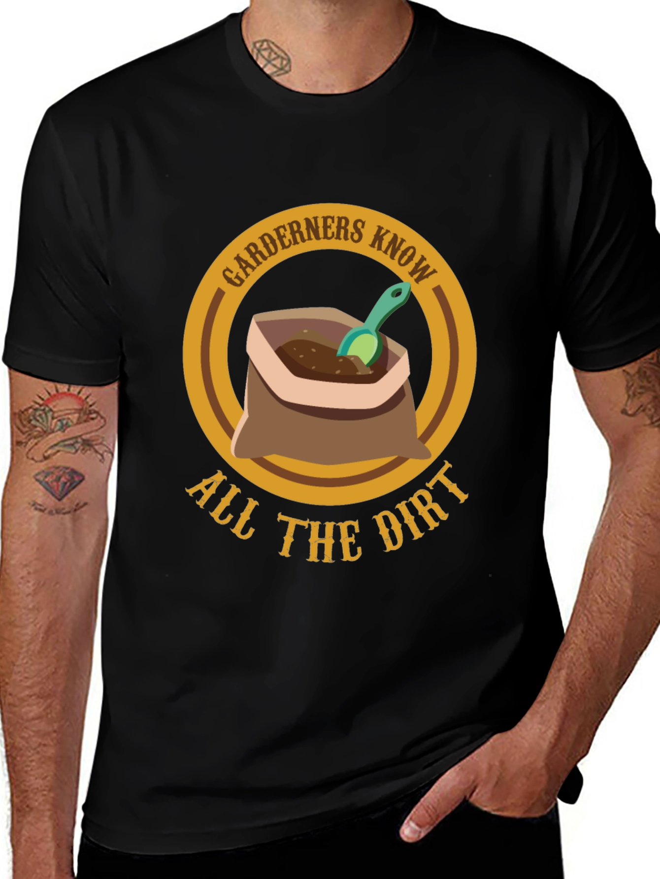 Gardeners Know All The Dirt T-Shirt - Gardening Humor Tee