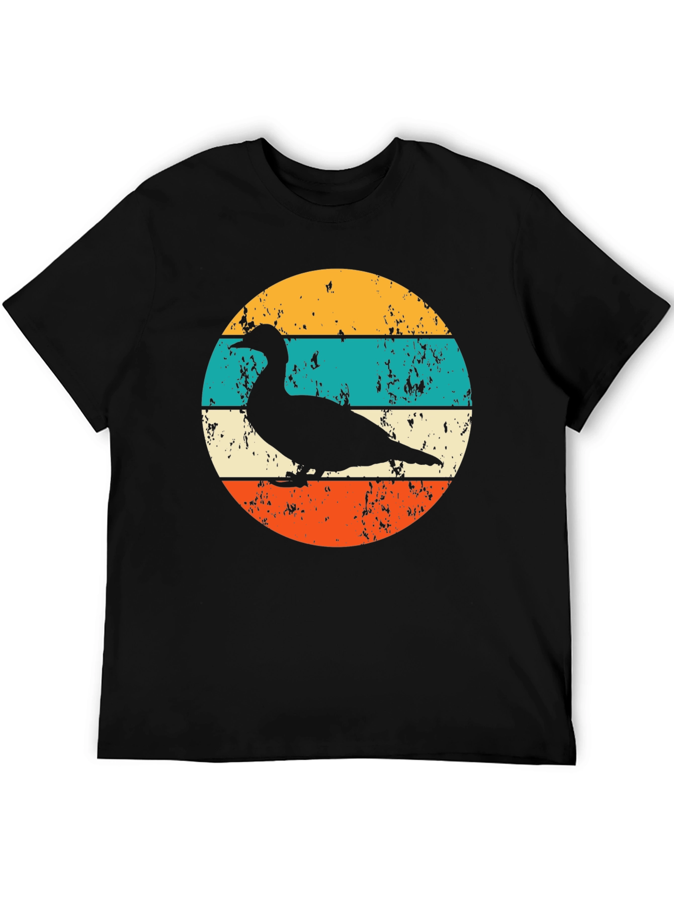 Retro Duck Silhouette Graphic T-Shirt
