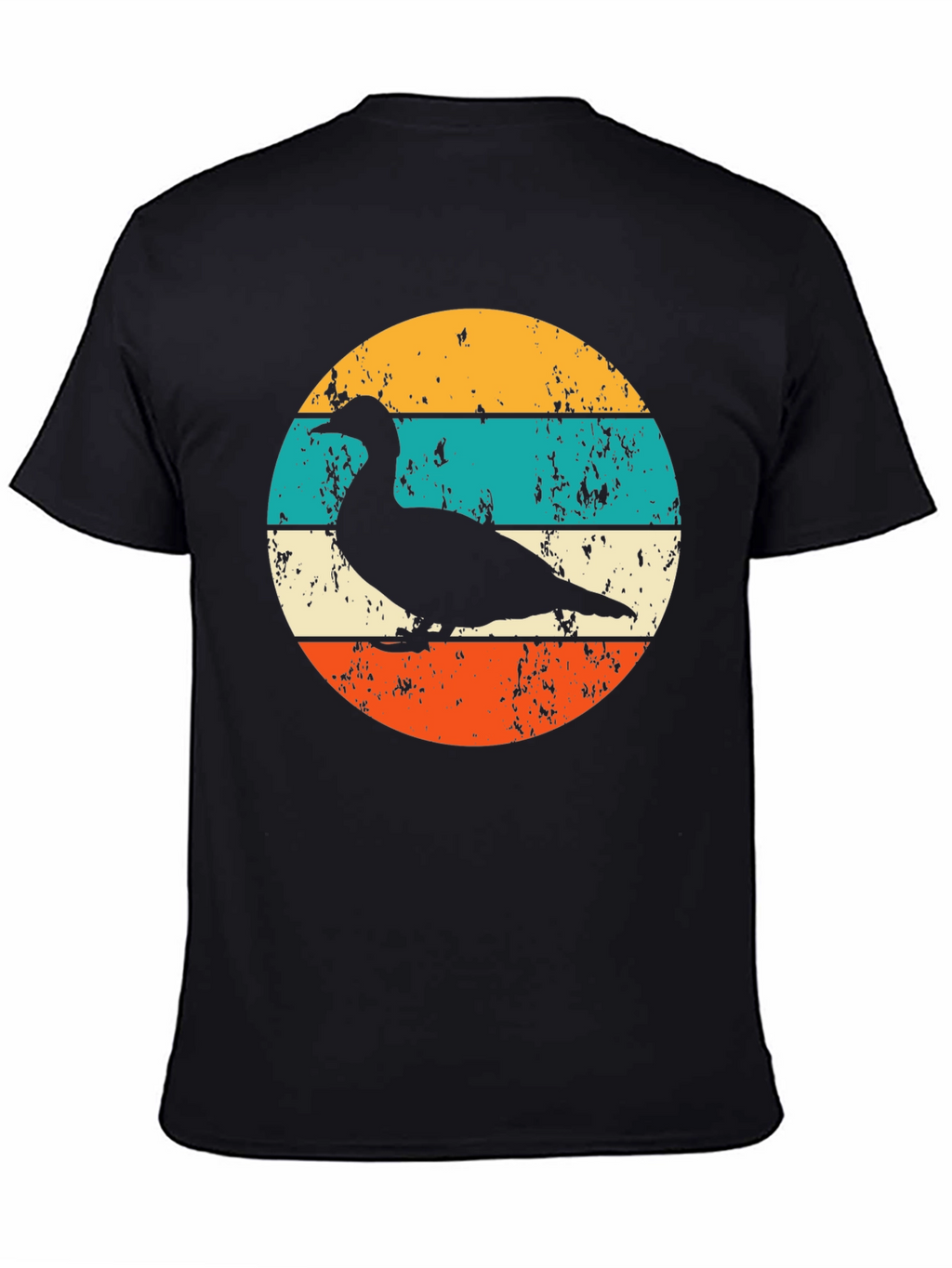 Retro Duck Silhouette Graphic T-Shirt