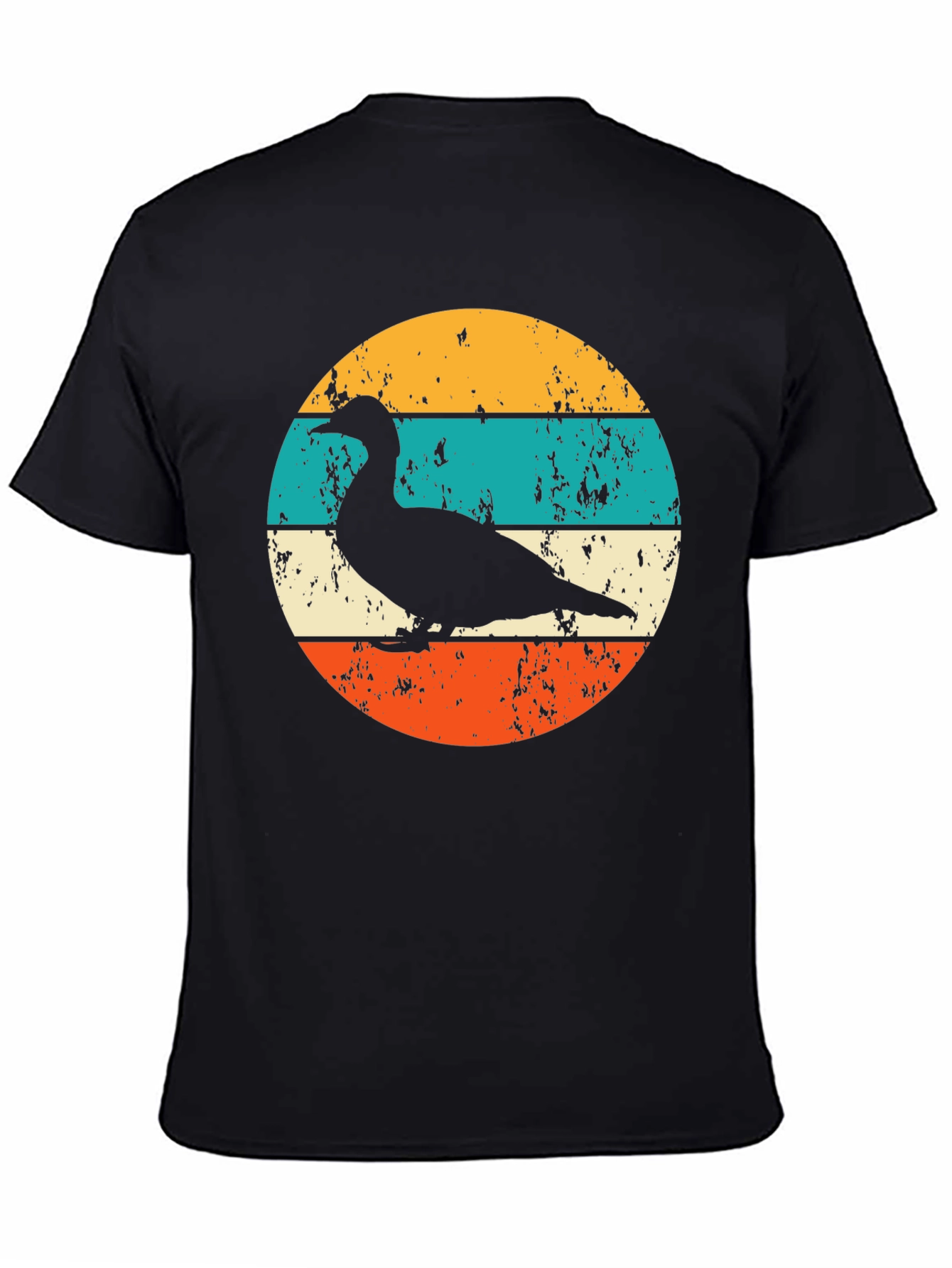 Retro Duck Silhouette Graphic T-Shirt