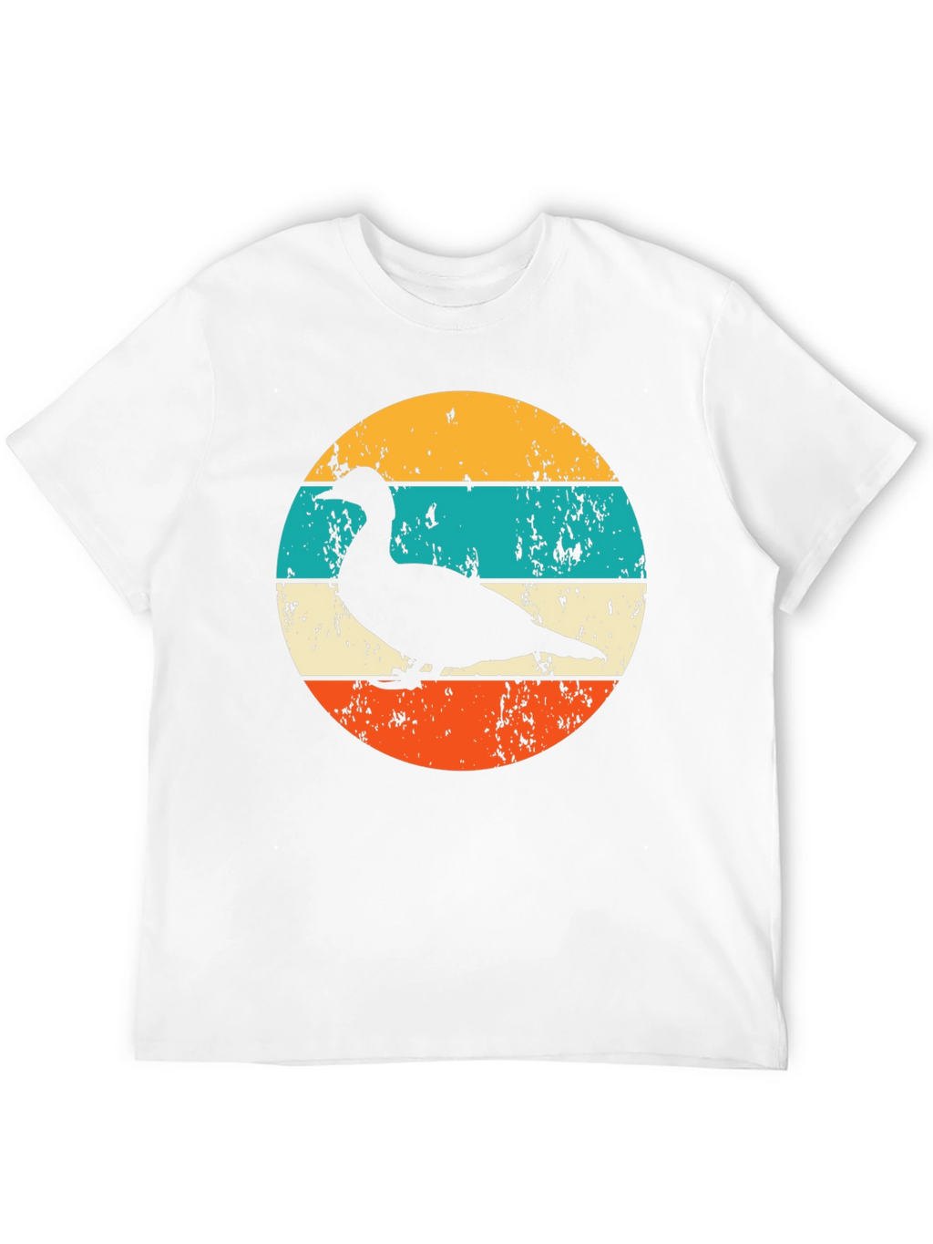 Retro Duck Silhouette Graphic T-Shirt