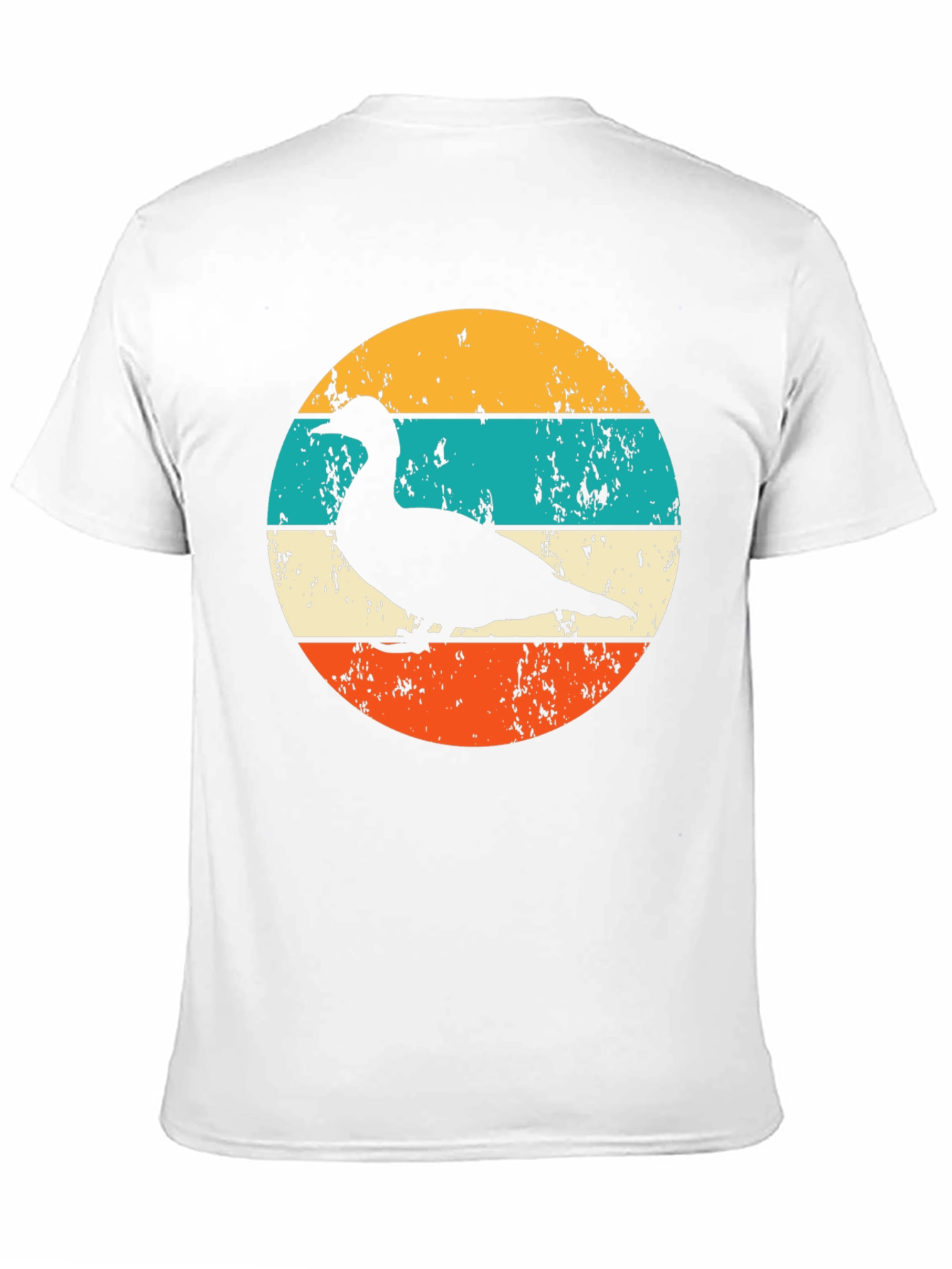 Retro Duck Silhouette Graphic T-Shirt