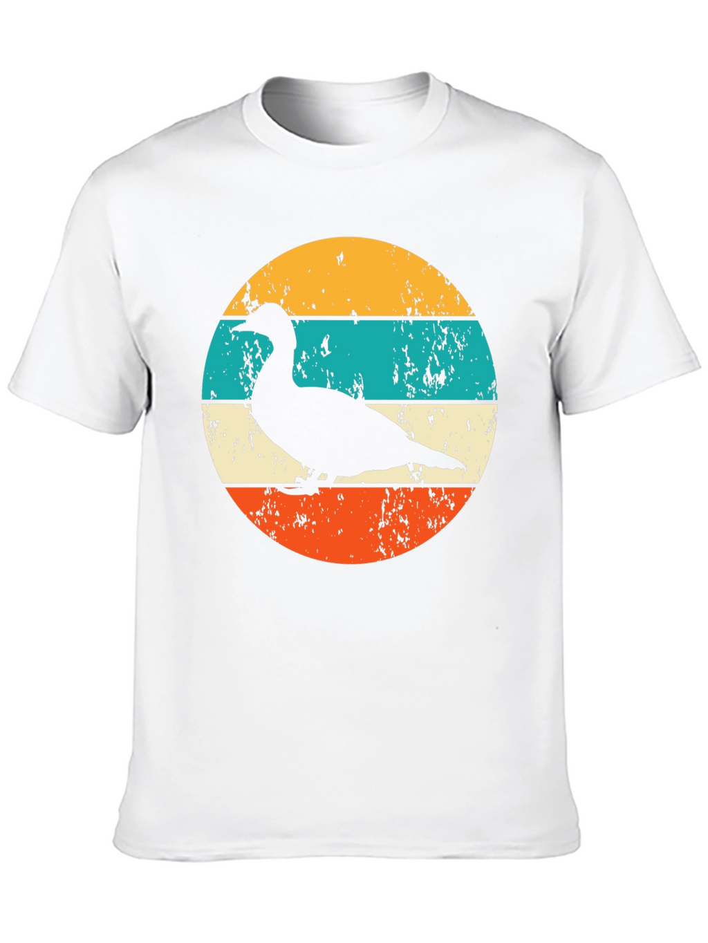 Retro Duck Silhouette Graphic T-Shirt