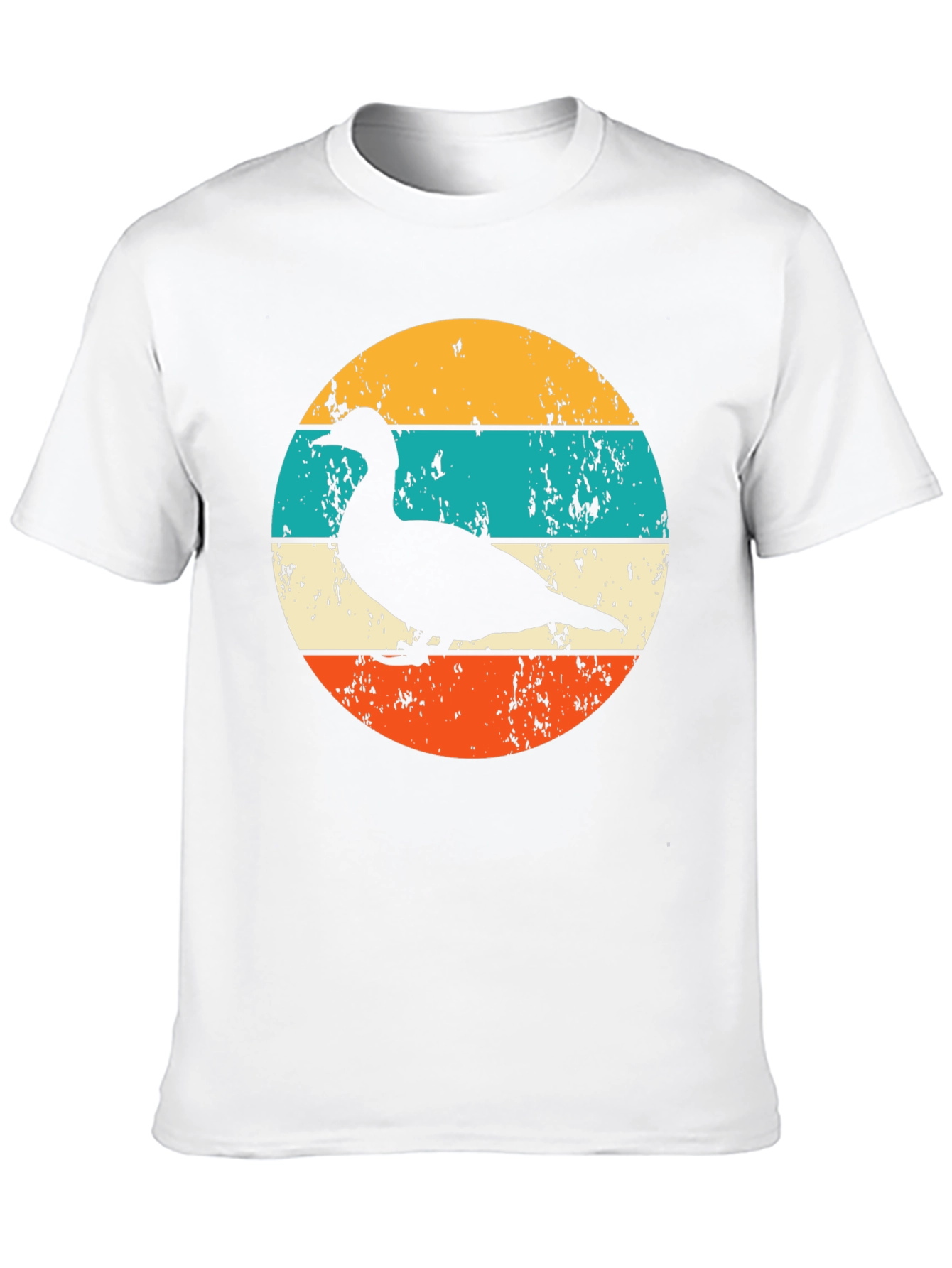 Retro Duck Silhouette Graphic T-Shirt
