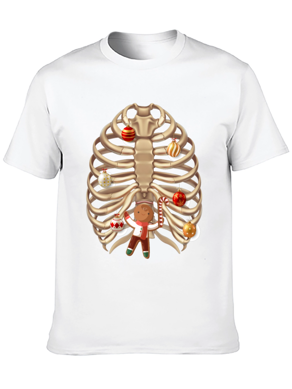 Christmas Rib Cage Gingerbread T-Shirt