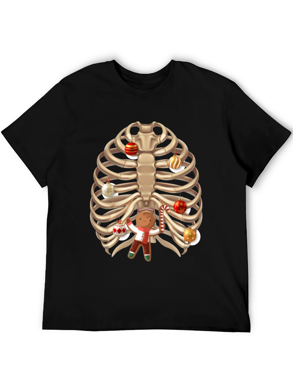 Christmas Rib Cage Gingerbread T-Shirt