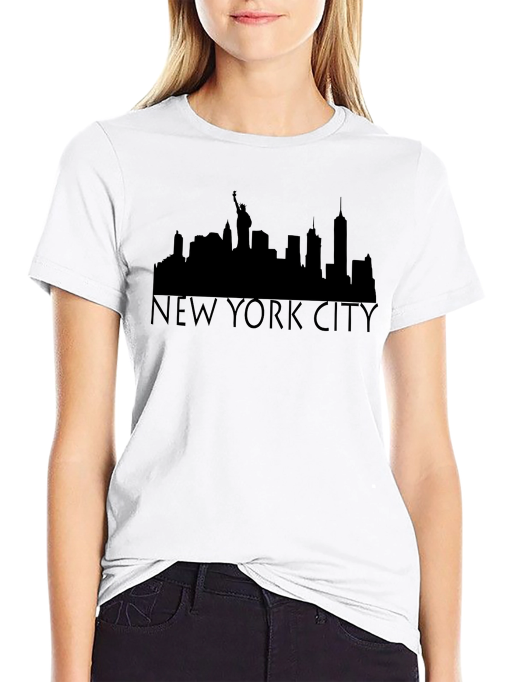 NYC Skyline T-Shirt - Black