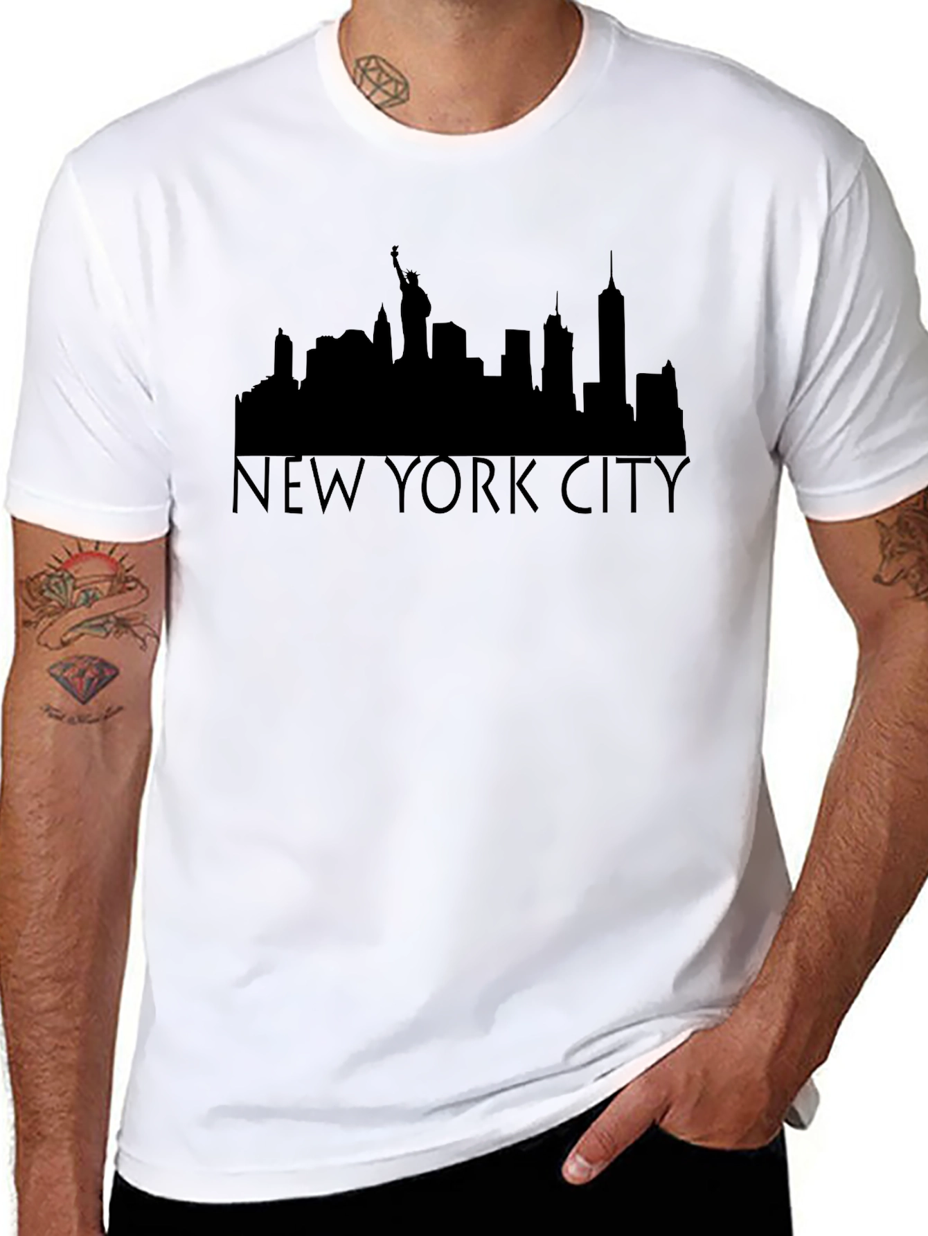 NYC Skyline T-Shirt - Black