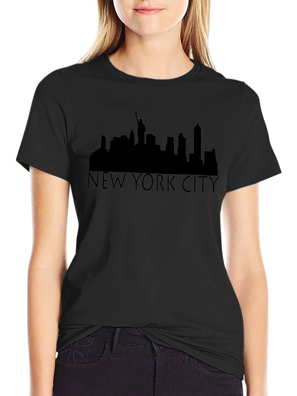 NYC Skyline T-Shirt - Black