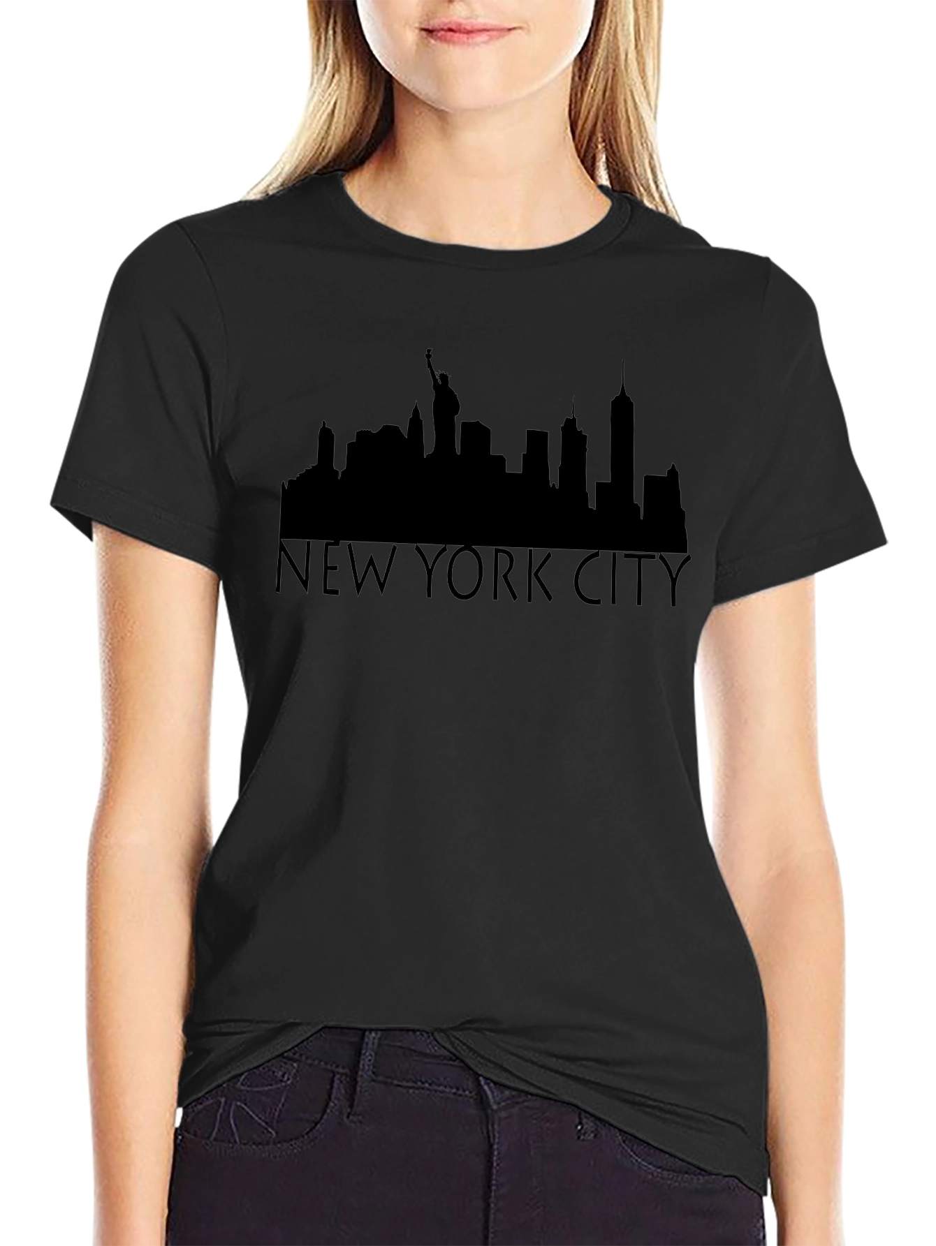 NYC Skyline T-Shirt - Black