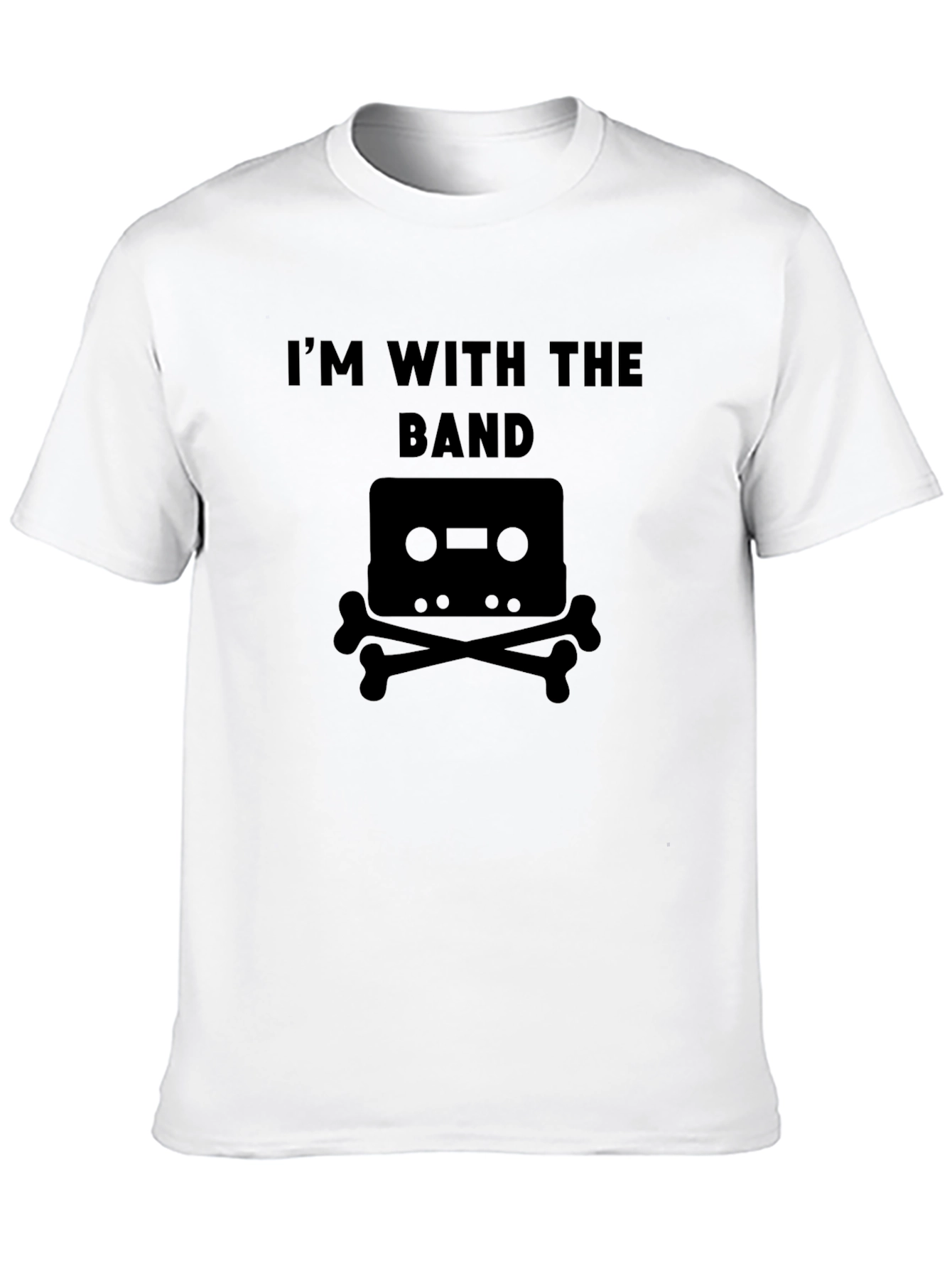 Im With the Band Cassette Bones Graphic Tee
