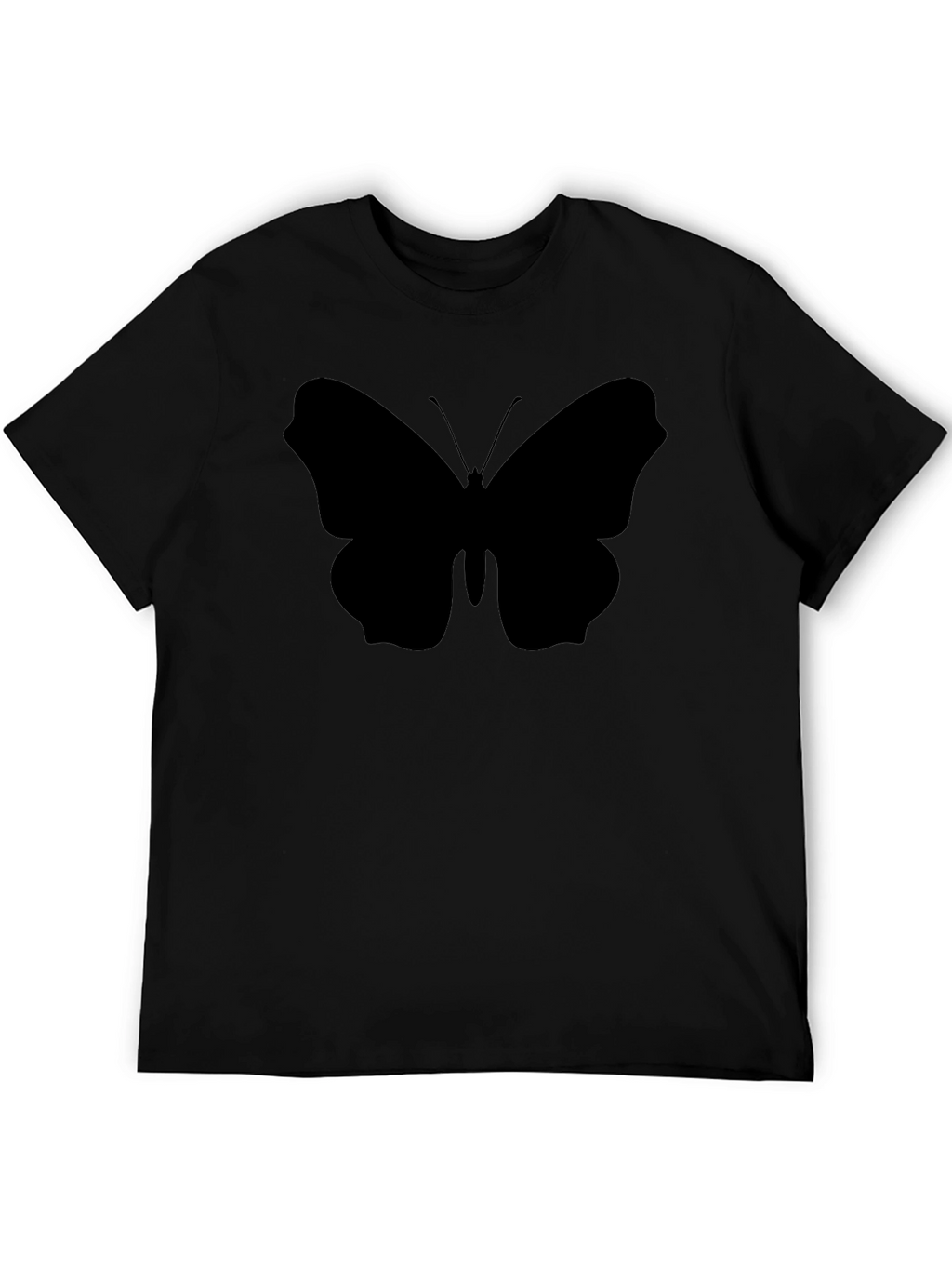 Butterfly Silhouette Black T-Shirt