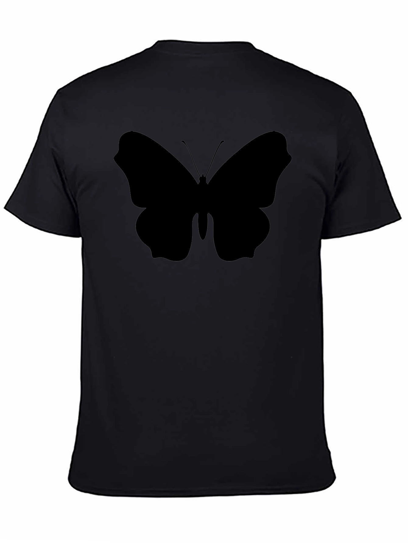 Butterfly Silhouette Black T-Shirt