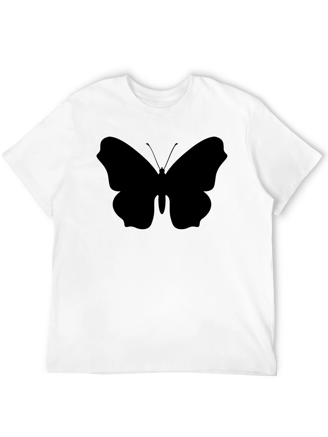 Butterfly Silhouette Black T-Shirt