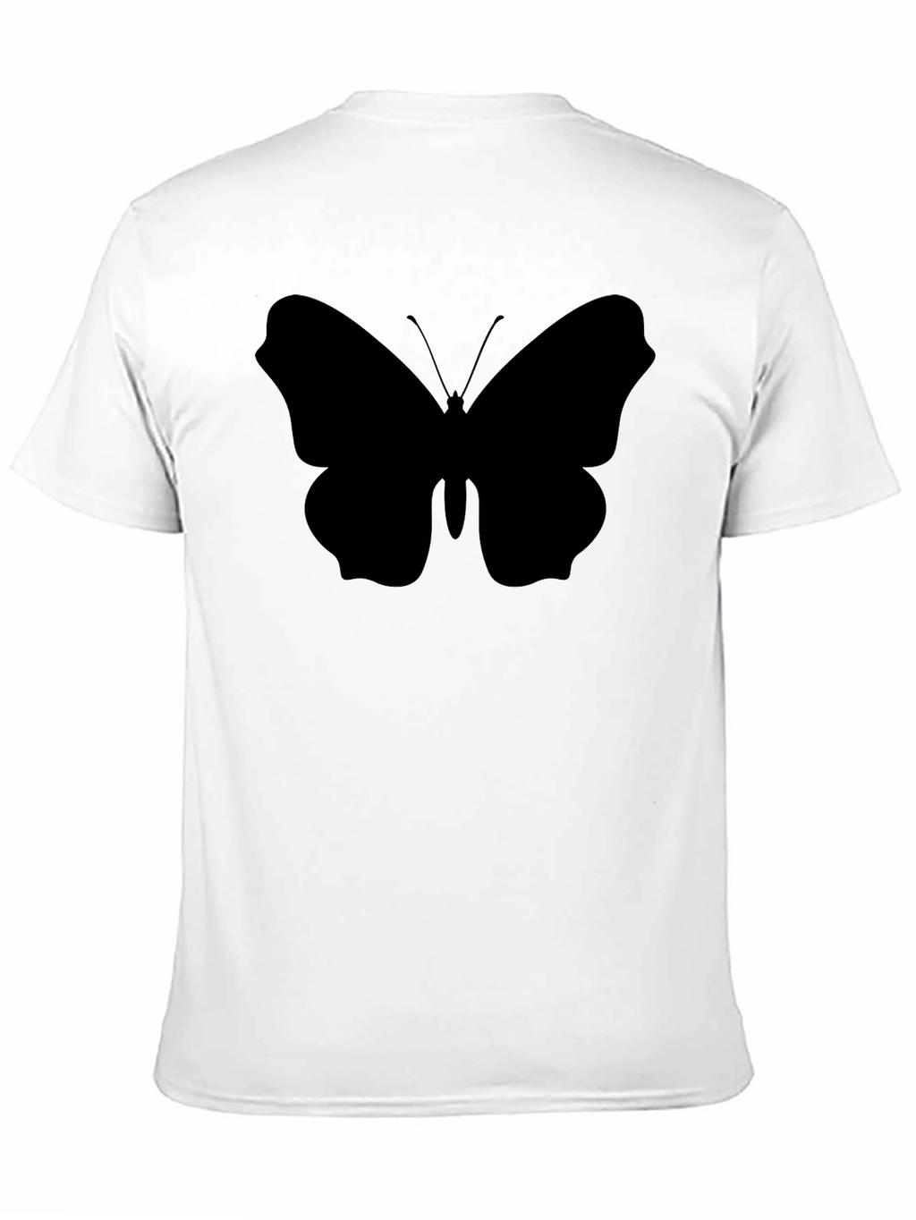 Butterfly Silhouette Black T-Shirt