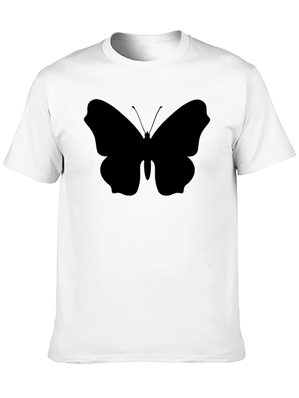 Butterfly Silhouette Black T-Shirt