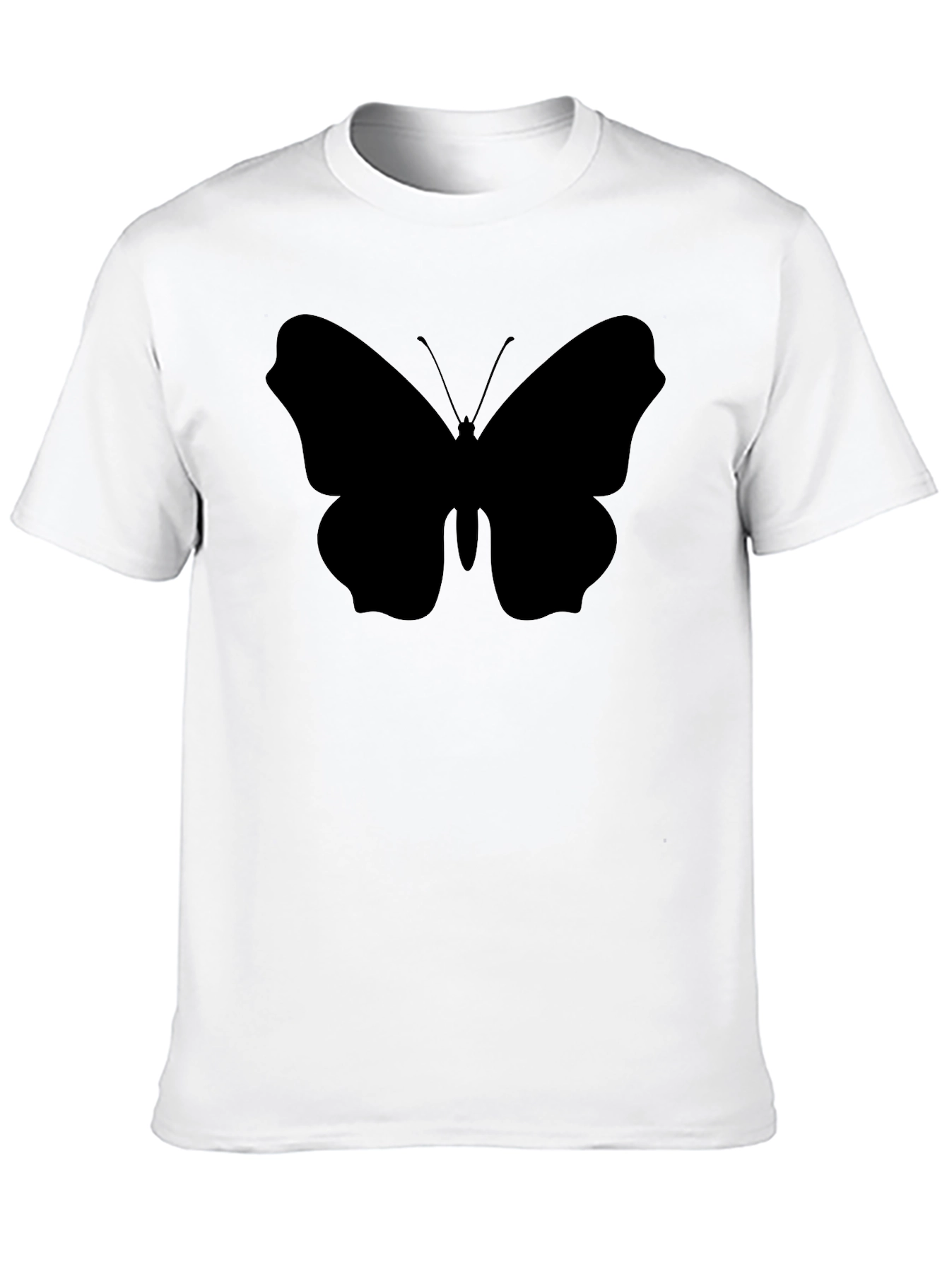 Butterfly Silhouette Black T-Shirt