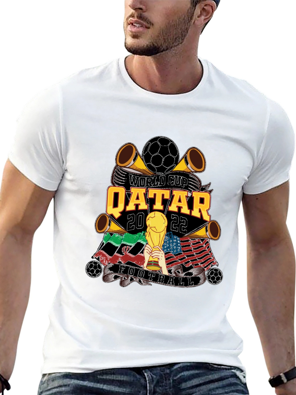 Qatar 2022 World Cup Football T-Shirt