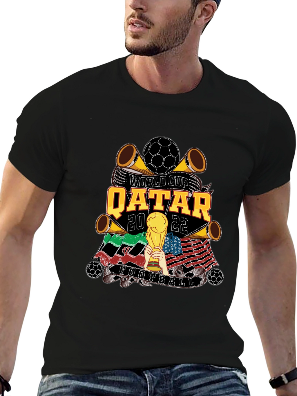 Qatar 2022 World Cup Football T-Shirt