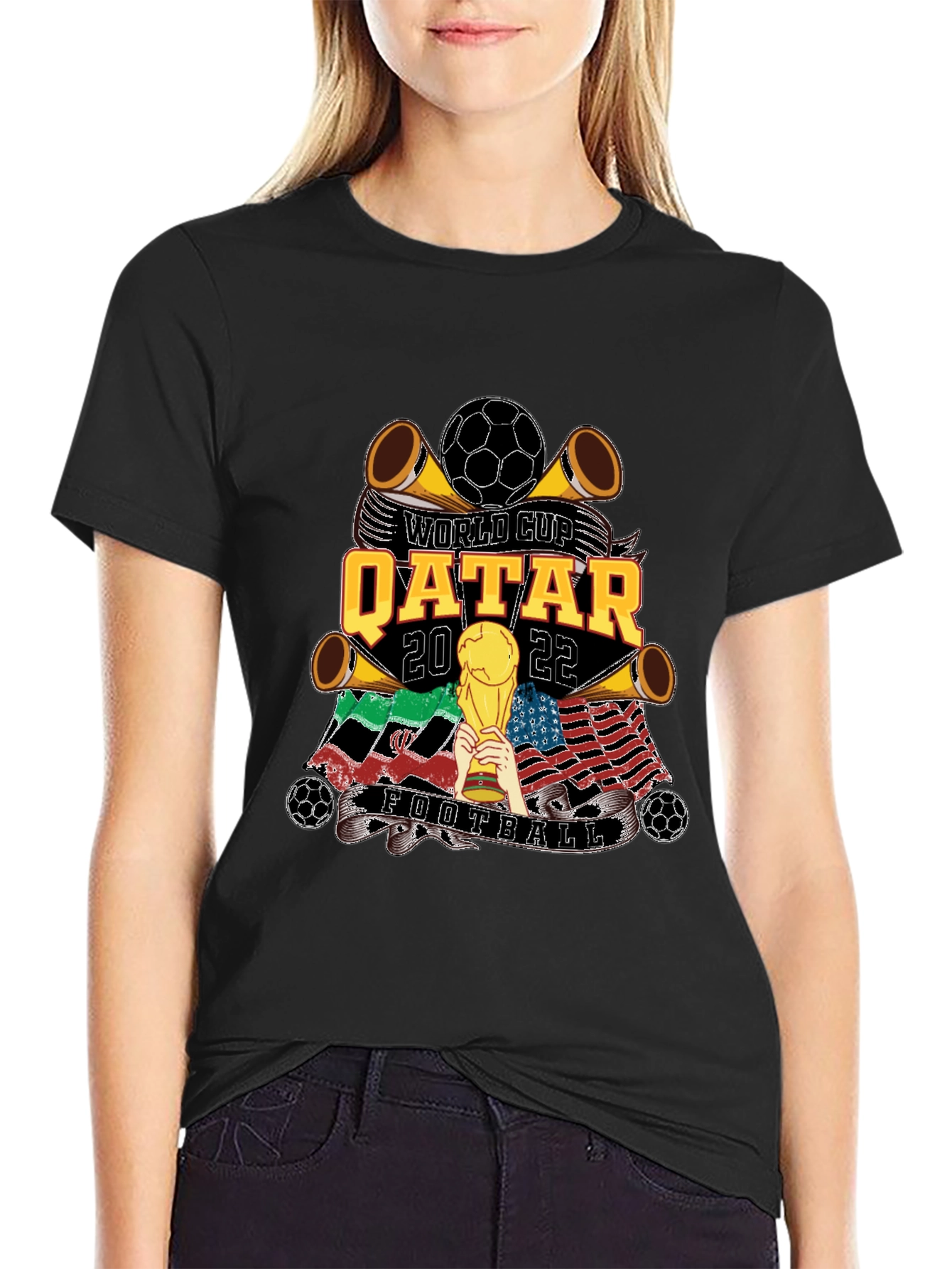Qatar 2022 World Cup Football T-Shirt