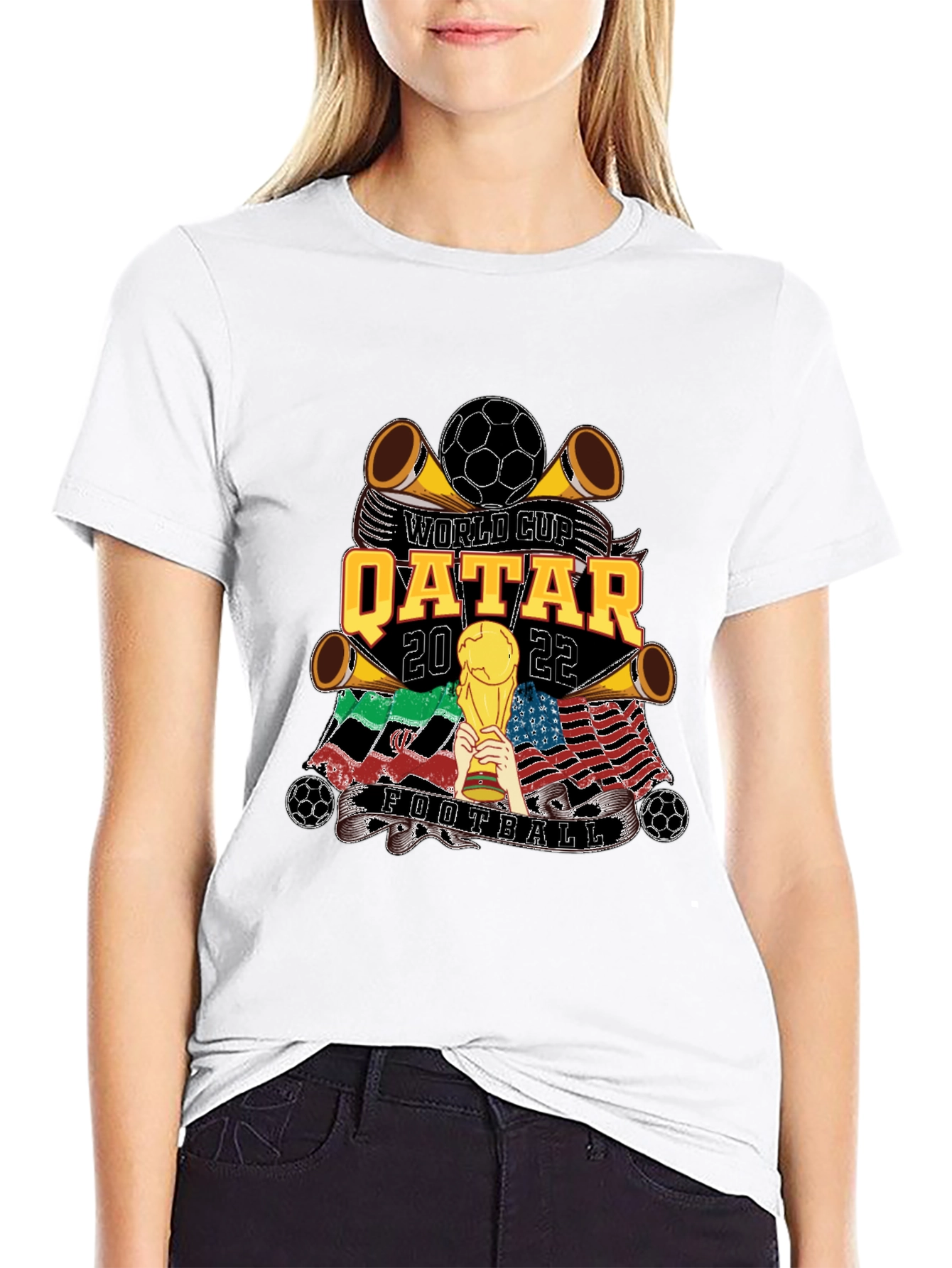 Qatar 2022 World Cup Football T-Shirt