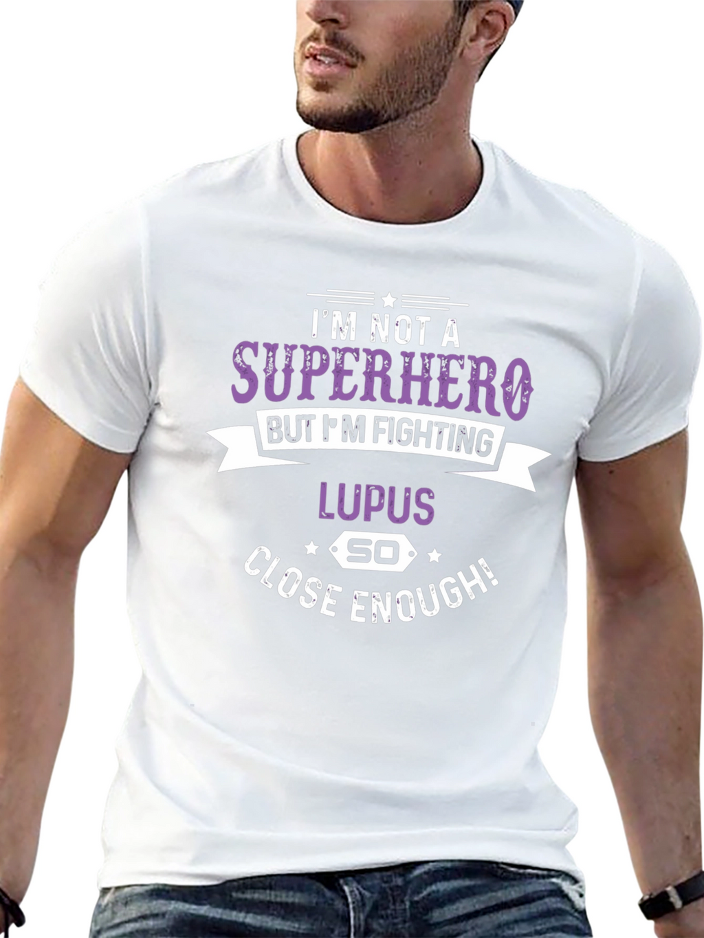 Lupus Fighter T-Shirt: Superhero Close Enough!