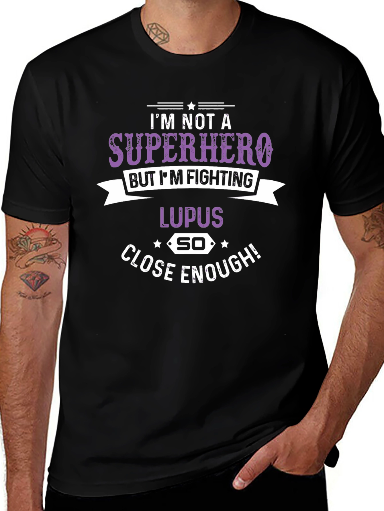 Lupus Fighter T-Shirt: Superhero Close Enough!